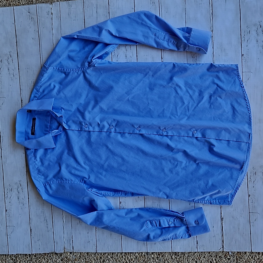 Light Blue Adrienne Vittadini Dress‎ Shirt
